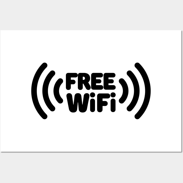 Free WiFi Here Wall Art by FTF DESIGNS